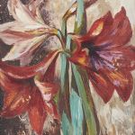 Oljemålning, Rudolf Gowenius (1896-1960), Amaryllis, 40x31